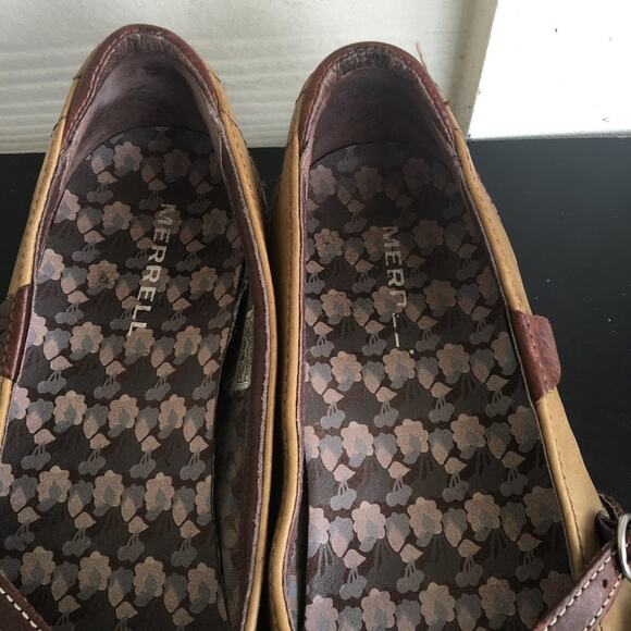 Merrell Zodiac Golden Taupe Casual Leather Shoes - Picture 4 of 10